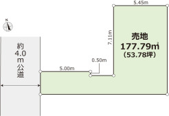 ～余裕のある広々した敷地～
・土地面積はなんと。53.78坪余裕の敷地で余裕のある新生活をお過ごしいただけます。
・ぜひ現地で一度その広さをご体感くださいませ。
