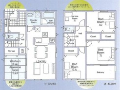 ～「納戸」のあるプランを採用～
・納戸があるので季節物や趣味の道具、普段使わないものなど様々なものがスッキリと片付きます。
・収納力があるのでタンスなどを置いて部屋が狭くならずに済みます。
