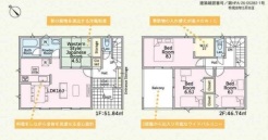 ～水回り集中プランを採用～
・キッチン・洗面など水回りを集中させることで家事のしやすい間取。
・日々の事なので家事導線もご見学の際にぜひチェックしてみてください。
