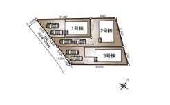 ～カースペース２台以上確保～
・各棟カースペースが２台以上ございますので、車通勤の方にもお勧めのプランとなっております。
・余裕の敷地で余裕のある新生活をお過ごしいただけます。
