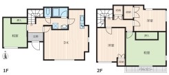 ～使い勝手の良い４ＬＤＫプラン～
・シンプルで使い勝手が良く、人気の高い４ＬＤＫのプランを採用。
・収納もしっかりございますので、お家の中がスッキリと片付きます。

