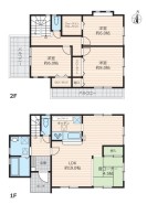 ～全室２面採光の間取り～
・各お部屋が２面採光になっているので穏やかな陽が降り注ぐ陽当り良好な仕様。
・明るい空間でくつろぎのお時間をお過ごしいただけます。
