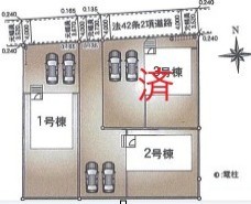 ～カースペース２台以上確保～
・各棟カースペースが２台以上ございますので、車通勤の方にもお勧めのプランとなっております。
・余裕の敷地で余裕のある新生活をお過ごしいただけます。
