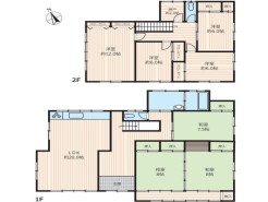 ～７LDKの大型住宅～
・ＬＤＫは何と20帖。ご家族で過ごす空間だからこそ、余裕のある広さでお過ごしくださいませ。
・ご内覧の際は家具の配置などもイメージしてみてくださいね。
