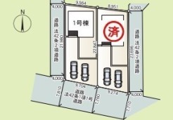 ～陽当りの良い南道路の立地～
・各棟南側に道路がございますので、穏やかな陽の入る陽当り良好なお住まい。
・将来的にも陽当りが確保されているのが嬉しいポイントですね。