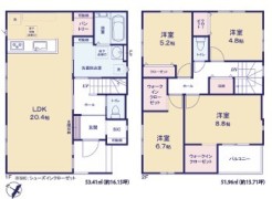 ～パントリーのある間取り～
ゆとりある広さを確保したフロアプランは、生活動線を考慮した機能的な配置と充実した収納スペースが日々の暮らしに調和をもたらし、パントリーをはじめとした細やかな配慮が心地よい住環境を整えています
