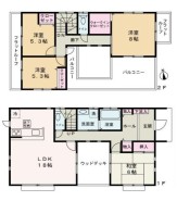 ~使い勝手の良い4LDKプラン~
・シンプルで使い勝手が良く、人気の高い4LDKのプランを採用。
・収納もしっかりございますので、お家の中がスッキリと片付きます。