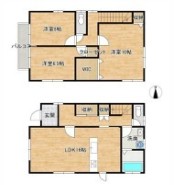 ～無駄のない３ＬＤＫプランを採用～
・最も数の多い４ＬＤＫでは意外と部屋を持て余してしまう方に人気の３ＬＤＫを採用。
・ＤＩＮＫＳ世帯の方、お子様が独立されたご夫婦にも人気の間取りです。
