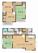 ～使い勝手の良い４ＬＤＫプラン～
・シンプルで使い勝手が良く、人気の高い４ＬＤＫのプランを採用。
・収納もしっかりございますので、お家の中がスッキリと片付きます。
