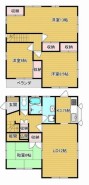 ～使い勝手の良い４ＬＤＫプラン～
・シンプルで使い勝手が良く、人気の高い４ＬＤＫのプランを採用。
・収納もしっかりございますので、お家の中がスッキリと片付きます。
