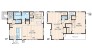 ～間取り変更も可能なプラン～
・２階１１．５帖の洋室は間仕切りを造る事で２部屋に分ける事が可能。
・ご家族の状況に応じて部屋の数を変更できるプランです。
