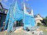 Ｂ号棟 ～ベタ基礎でしっかりとした土台～
・コンクリートの中に鉄筋を配し強度を高めた「ベタ基礎」を採用。
・しっかりとした土台を造ったうえで、その上に建物が築造されていきます。

