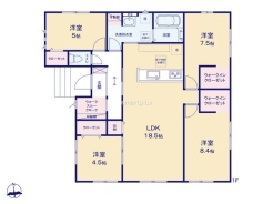 ~今人気の「平屋」プラン~
・バリアフリー性に優れ、ワンフロアで完結出来る事から人気が高まっている「平屋」プラン。
・ぜひ一度ご見学いただき、その魅力をご体感くださいませ。
(1号棟)