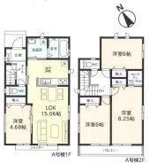 ~水回り集中プランを採用~
・キッチン・洗面など水回りを集中させることで家事のしやすい間取。
・日々の事なので家事導線もご見学の際にぜひチェックしてみてください。
(A号棟)