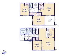 ~全居室南向きの間取り~
・各居室が南向きなので穏やかな陽の入る陽当り良好な仕様。
・明るい空間でくつろぎのお時間をお過ごしいただけます。