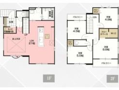 ~リビングイン階段を採用~
・リビングイン階段なので2階へ行く際、降りる際に必ずリビングを通る「ご家族の顔が見える」仕様。
・家族の距離が近づく間取となっております。