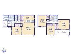 ~全居室南向きの間取り~
・各居室が南向きなので穏やかな陽の入る陽当り良好な仕様。
・明るい空間でくつろぎのお時間をお過ごしいただけます。