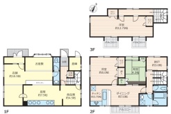 1階は店舗 2,3階は住居スペース 住みながら開業できる間取りとなっております!