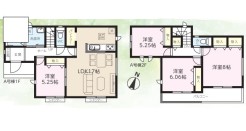 ~使い勝手の良い4LDKプラン~
・シンプルで使い勝手が良く、人気の高い4LDKのプランを採用。
・収納もしっかりございますので、お家の中がスッキリと片付きます。