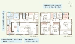 ~水回り集中プランを採用~
・キッチン・洗面など水回りを集中させることで家事のしやすい間取。
・日々の事なので家事導線もご見学の際にぜひチェックしてみてください。