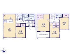 ~使い勝手の良い4LDKプラン~
・シンプルで使い勝手が良く、人気の高い4LDKのプランを採用。
・収納もしっかりございますので、お家の中がスッキリと片付きます。