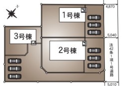 ~カースペース3台分ご用意~
・3台分のカースペースがございますので、車通勤の方やご来客の多い方にもお勧めのお住まいです。
・余裕の敷地で余裕の新生活をお過ごしいただけます。
(1号棟)
