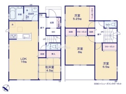 ~リビングイン階段を採用~
・リビングイン階段なので2階へ行く際、降りる際に必ずリビングを通る「ご家族の顔が見える」仕様。
・家族の距離が近づく間取となっております。