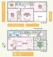 ~全居室南向きの間取り~
・各居室が南向きなので穏やかな陽の入る陽当り良好な仕様。
・明るい空間でくつろぎのお時間をお過ごしいただけます。