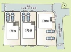 ~カースペース2台以上確保~
・各棟カースペースが2台以上ございますので、車通勤の方にもお勧めのプランとなっております。
・余裕の敷地で余裕のある新生活をお過ごしいただけます。
