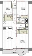 ~無駄のない3LDKプランを採用~
・最も数の多い4LDKでは意外と部屋を持て余してしまう方に人気の3LDKを採用。
・DINKS世帯の方、お子様が独立されたご夫婦にも人気の間取りです。