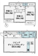 ~無駄のない3LDKプランを採用~
・最も数の多い4LDKでは意外と部屋を持て余してしまう方に人気の3LDKを採用。
・DINKS世帯の方、お子様が独立されたご夫婦にも人気の間取りです。