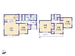 ~使い勝手の良い4LDKプラン~
・シンプルで使い勝手が良く、人気の高い4LDKのプランを採用。
・収納もしっかりございますので、お家の中がスッキリと片付きます。(B号棟)