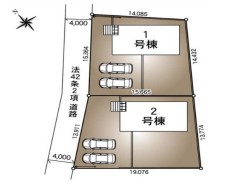 ~カースペース2台以上確保~
・各棟カースペースが2台以上ございますので、車通勤の方にもお勧めのプランとなっております。
・余裕の敷地で余裕のある新生活をお過ごしいただけます。