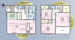 ~「畳コーナー」のあるLDK~
・リビング脇に和室とは違う「畳コーナー」をご用意。仕切りが無く、一角が畳になっている仕様です。
・お子様を寝かしつけたり、様々な用途にご利用可能。