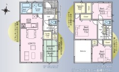 ~全室2面採光の間取り~
・各お部屋が2面採光になっているので穏やかな陽が降り注ぐ陽当り良好な仕様。
・明るい空間でくつろぎのお時間をお過ごしいただけます。