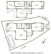 ~5LDKの余裕の間取り~
・ご家族が多いご家庭でも安心の5LDKの間取り。
・部屋が余っても物置としてのご利用もできますので、まさに「大は小を兼ねる」余裕の間取りです。