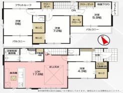 ~収納豊富なプランを採用~
・ウォークインクローゼットなど収納豊富なプランを採用。家の中がスッキリと片付きます。
・今のお住まいと収納力をぜひ比較してみてください。(1号棟)