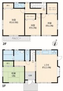 ~「離れ間」仕様の間取り~
・1階和室はリビングに接しず離れ間となっておりますので、独立した居室としてご利用可能。
・ご家族が多いご家庭でもプライバシーを守る事ができます。