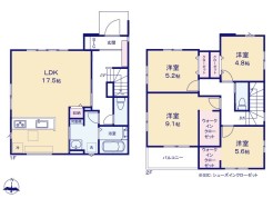 ~使い勝手の良い4LDKプラン~
・シンプルで使い勝手が良く、人気の高い4LDKのプランを採用。
・収納もしっかりございますので、お家の中がスッキリと片付きます。