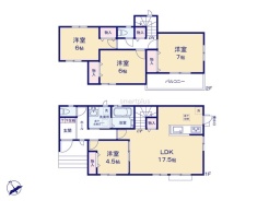 ~全居室南向きの間取り~
・各居室が南向きなので穏やかな陽の入る陽当り良好な仕様。
・明るい空間でくつろぎのお時間をお過ごしいただけます。