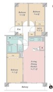 ~無駄のない3LDKプランを採用~
・最も数の多い4LDKでは意外と部屋を持て余してしまう方に人気の3LDKを採用。
・DINKS世帯の方、お子様が独立されたご夫婦にも人気の間取りです。