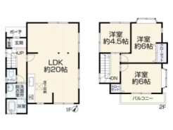 ~無駄のない3LDKプランを採用~
・最も数の多い4LDKでは意外と部屋を持て余してしまう方に人気の3LDKを採用。
・DINKS世帯の方、お子様が独立されたご夫婦にも人気の間取りです。