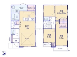 ~間取り変更も可能なプラン~
・2階10帖の洋室は間仕切りを造る事で2部屋に分ける事が可能。
・ご家族の状況に応じて部屋の数を変更できるプランです。