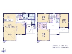 ~間取り変更も可能なプラン~
・22.7帖のLDKは間仕切りを造る事で2部屋に分ける事が可能。
・ご家族の状況に応じて部屋の数を変更できるプランです。
