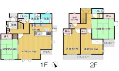~使い勝手の良い4LDKプラン~
・シンプルで使い勝手が良く、人気の高い4LDKのプランを採用。
・収納もしっかりございますので、お家の中がスッキリと片付きます。