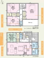 ~使い勝手の良い4LDKプラン~
・シンプルで使い勝手が良く、人気の高い4LDKのプランを採用。
・収納もしっかりございますので、お家の中がスッキリと片付きます。