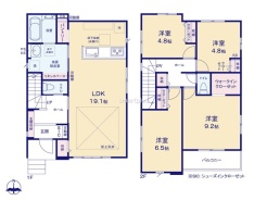 ~使い勝手の良い4LDKプラン~
・シンプルで使い勝手が良く、人気の高い4LDKのプランを採用。
・収納もしっかりございますので、お家の中がスッキリと片付きます。