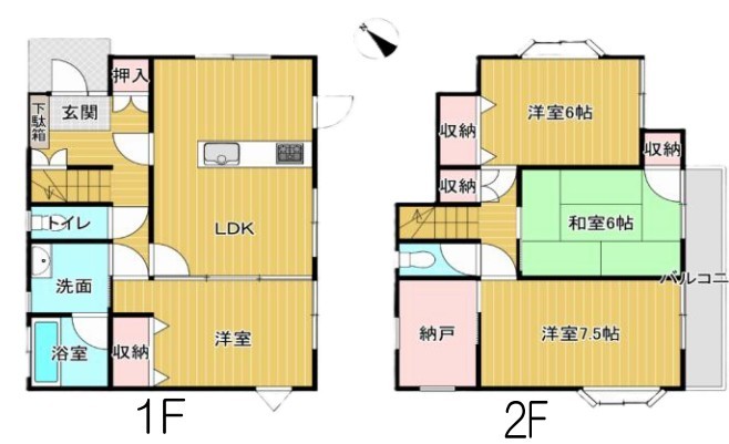 ～使い勝手の良い４ＬＤＫプラン～
・シンプルで使い勝手が良く、人気の高い４ＬＤＫのプランを採用。
・収納もしっかりございますので、お家の中がスッキリと片付きます。
